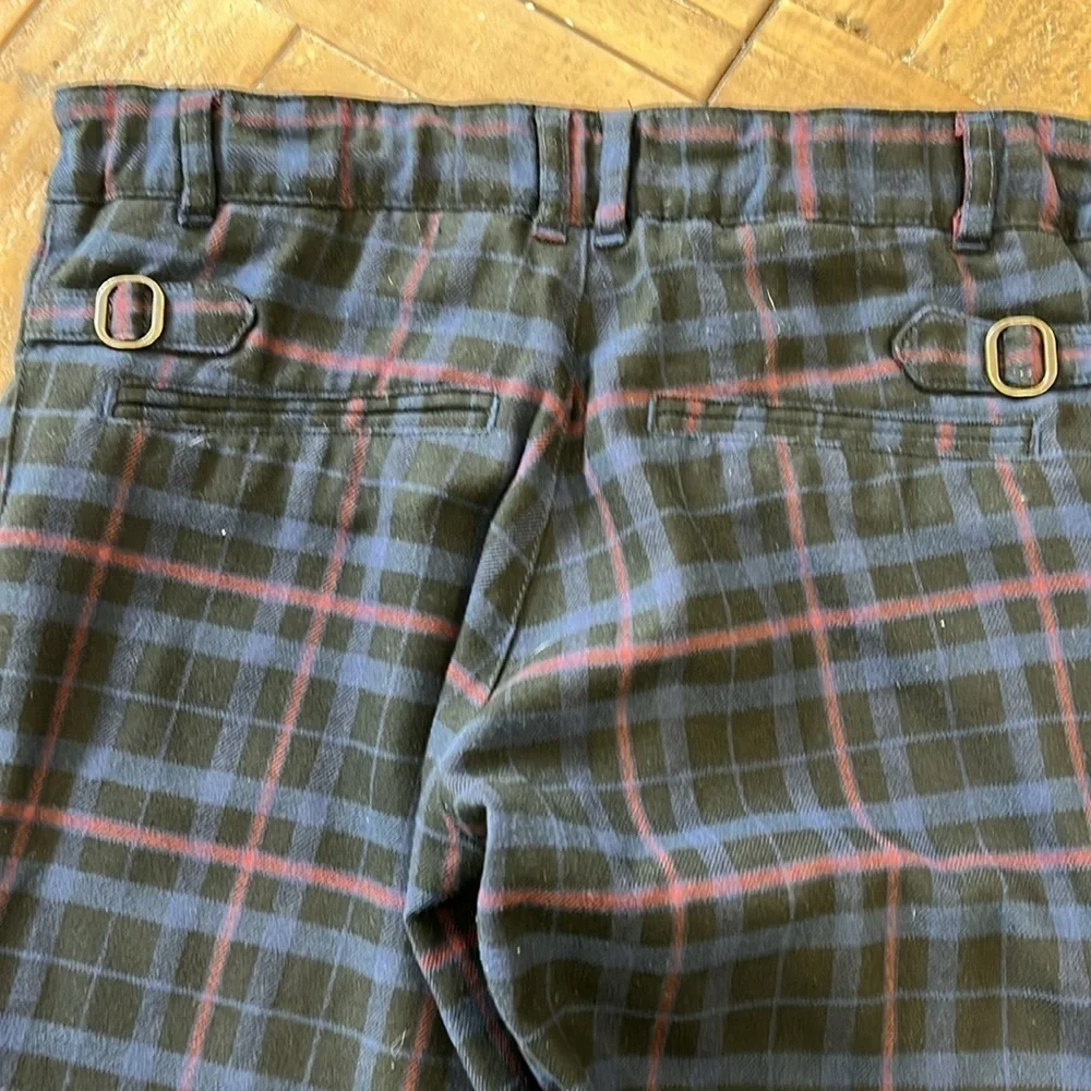 Jacadi plaid straight leg pants